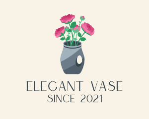 Rose Flower Vase  logo