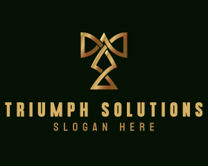 Luxury Boutique Letter T logo design