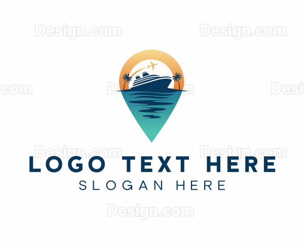 Cruise Ship Travel Logo