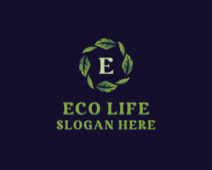 Natural Organic Leaves logo design