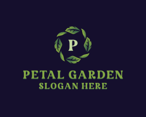 Natural Organic Leaves logo design