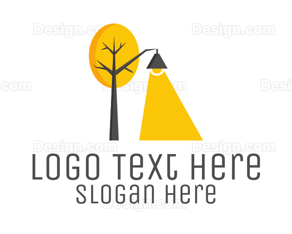 Landscape Tree Lamp Logo