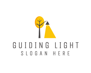 Landscape Tree Lamp logo design