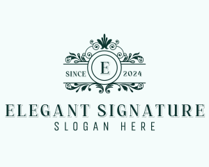 Stylish Floral Event logo design