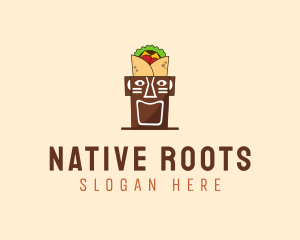 Tribal Tiki  Food logo design