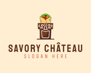 Tribal Tiki  Food logo design