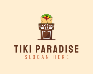 Tribal Tiki  Food logo design