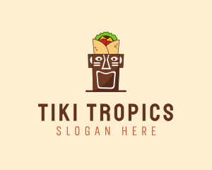 Tribal Tiki  Food logo design