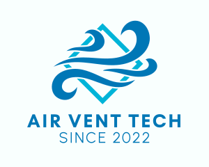 Wind Cooling Air Conditioner logo design