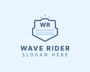 Shield Wave Waterpark logo design