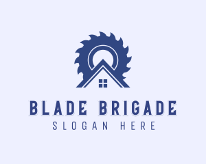 Carpentry Saw Blade logo design