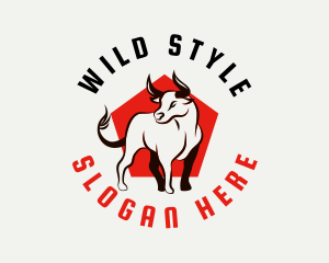 Wild Bullfighter Horn logo design