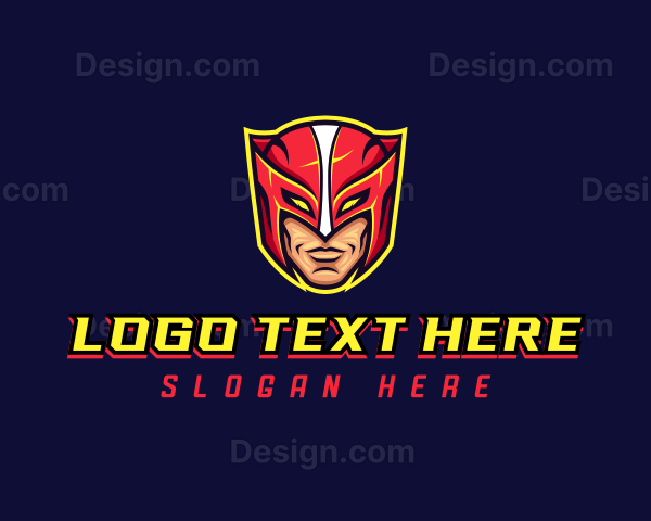 Superhero Gaming Mask Logo