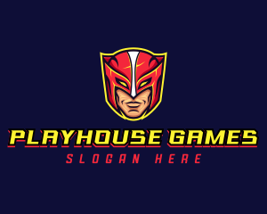 Superhero Gaming Mask logo design