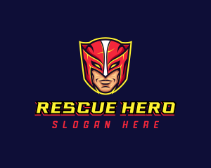 Superhero Gaming Mask logo design