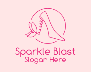 Pink Stiletto Shoes  Logo