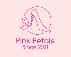 Pink Stiletto Shoes  logo design