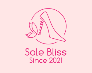 Pink Stiletto Shoes  logo design