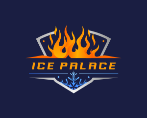 Fire Ice Thermal Refrigeration logo design