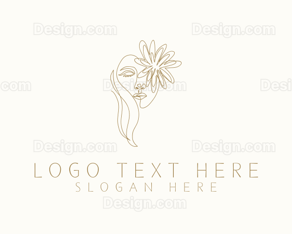 Pretty Flower Face Logo