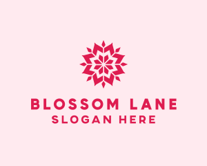 Pink Petals Pattern logo design