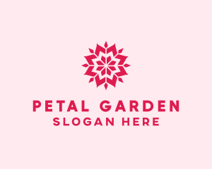 Pink Petals Pattern logo design