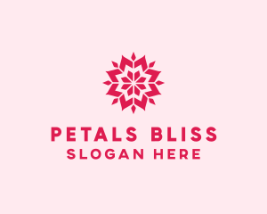 Pink Petals Pattern logo design