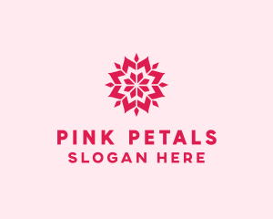 Pink Petals Pattern logo design