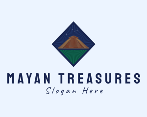 Mayan Temple Landmark logo design