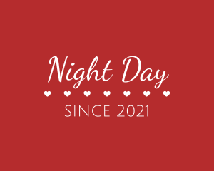 Valentine's Day Text logo design