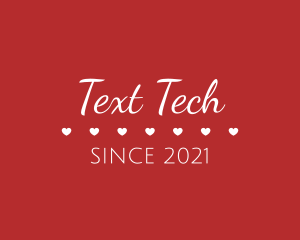 Valentine's Day Text logo design