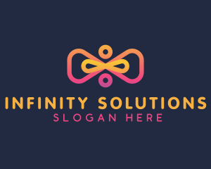 Infinity Divide Loop logo design