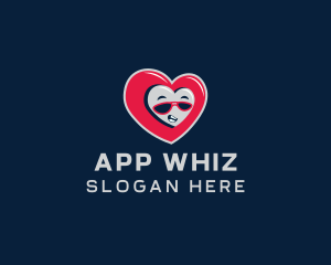 Dating Heart App logo design