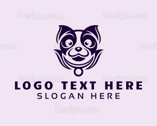 Smiling Cute Dog Logo