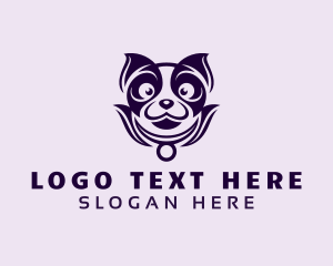 Smiling Cute Dog logo