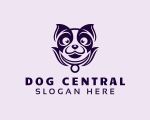 Smiling Cute Dog logo design