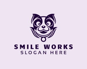 Smiling Cute Dog logo design