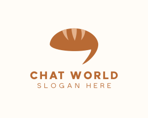 Bread Loaf Chat logo design