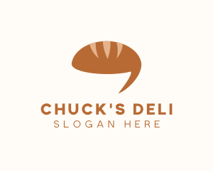 Bread Loaf Chat logo design