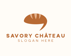 Bread Loaf Chat logo design