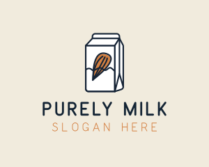 Almond Milk Carton logo
