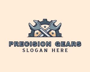 Wrench Gear Mechanic logo design