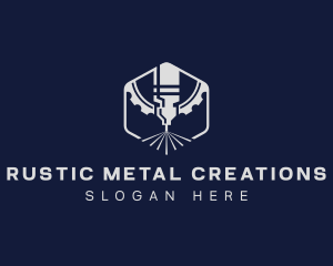 Metalwork Laser Engraving logo design