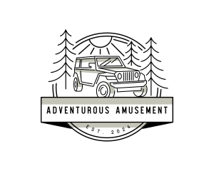 Jeep Travel Adventure logo design