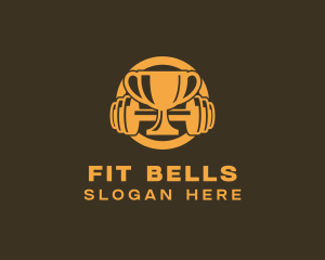 Gym Fitness Trophy logo design