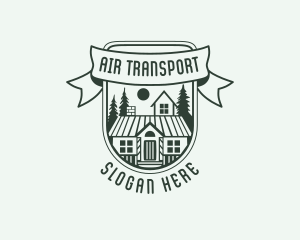 House Cabin Roof Logo