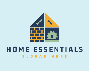 Home Construction Tools logo design