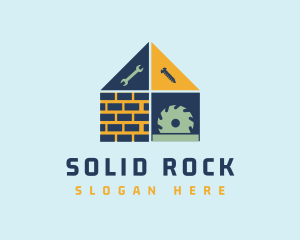 Home Construction Tools logo design