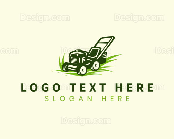 Lawn Mower Yard Care Logo