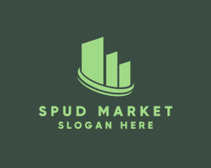 Real Estate Stock Market logo design